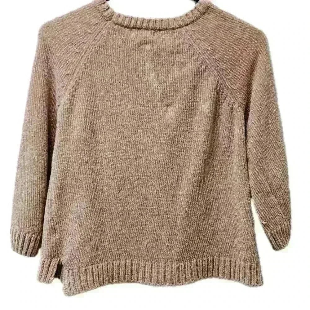 Btween little girls pink sweater with flower patch size 10 - Picture 2 of 9